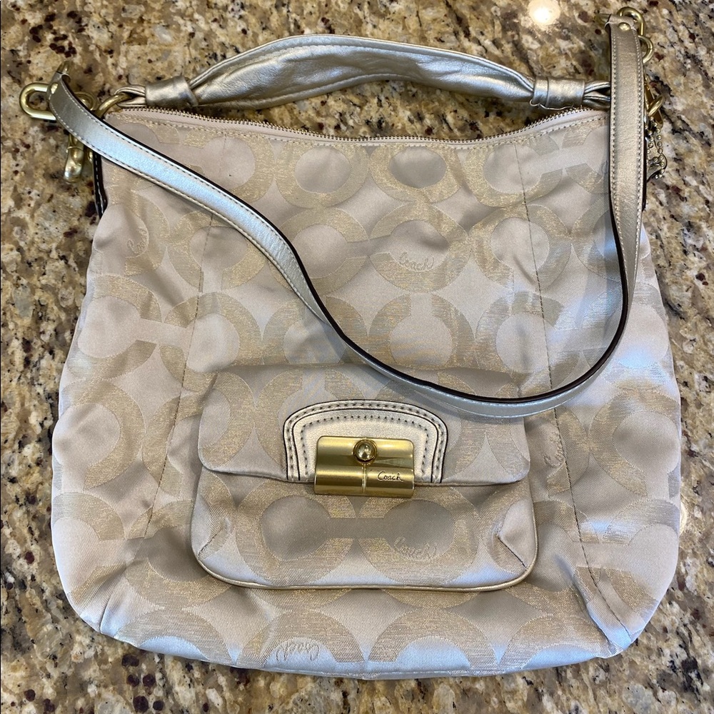 Coach Silver C Shoulder Bag